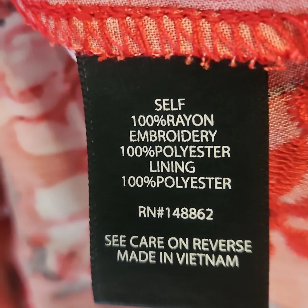 Torrid Red Floral Print Babydoll Top - Picture 5 of 8